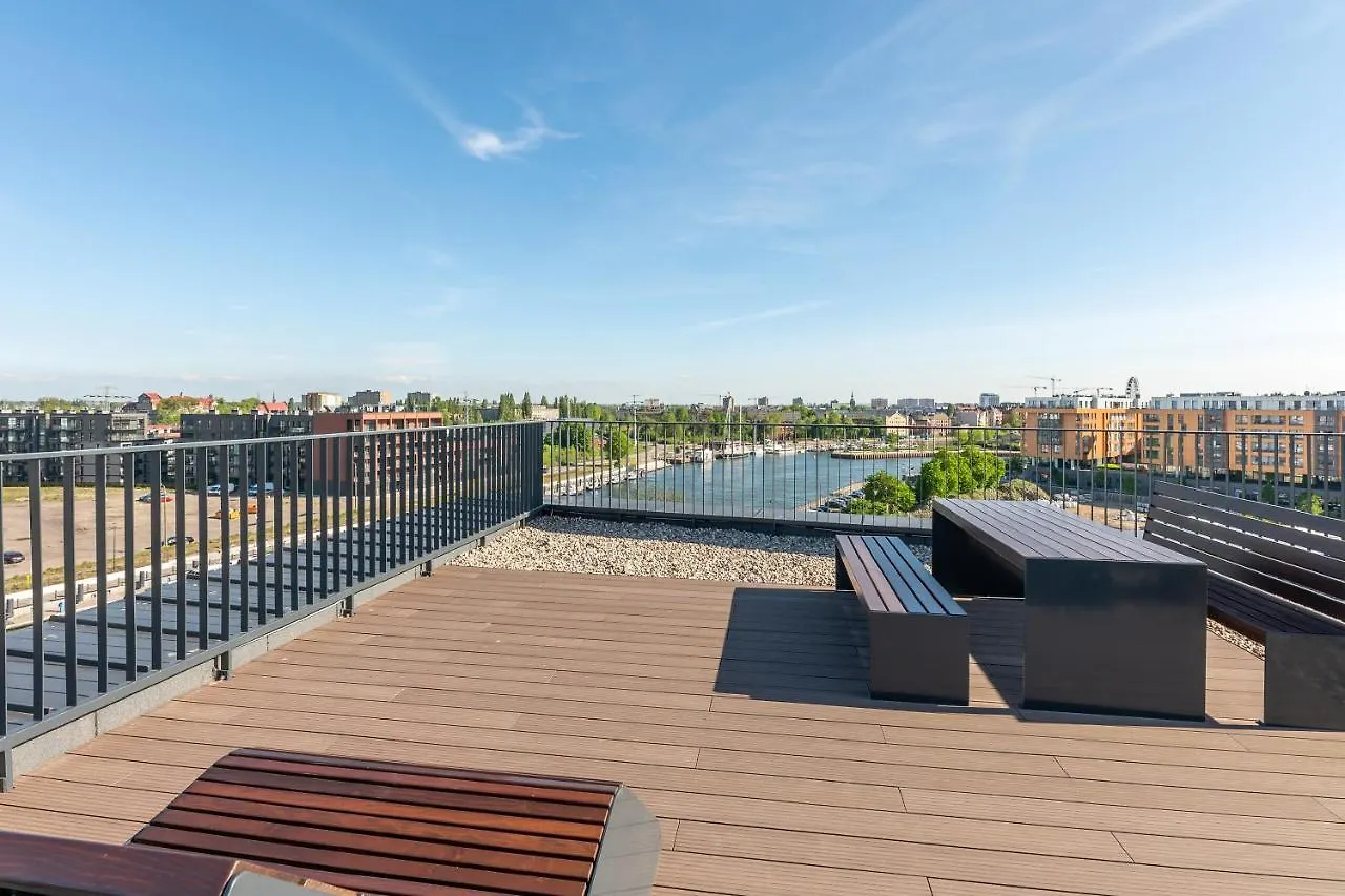 Chlebova - Riverside View Terrace, Free Parking, Gym & Kidsplay By Downtown Apartments Gdaňsk