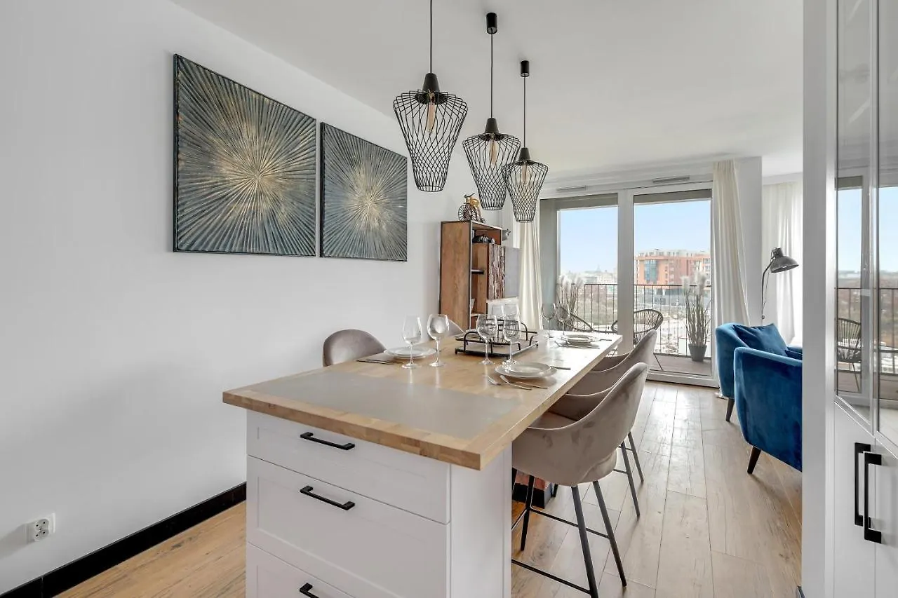Chlebova - Riverside View Terrace, Free Parking, Gym & Kidsplay By Downtown Apartments Gdaňsk