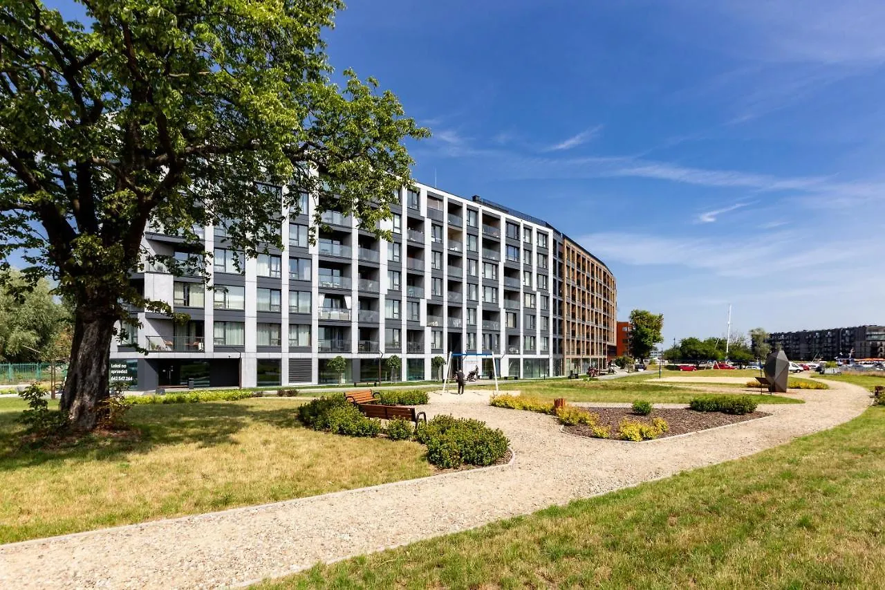 Chlebova - Riverside View Terrace, Free Parking, Gym & Kidsplay By Downtown Apartments Gdaňsk