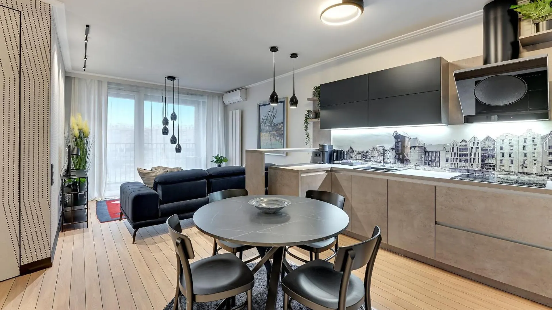 Chlebova - Riverside View Terrace, Free Parking, Gym & Kidsplay By Downtown Apartments Gdaňsk