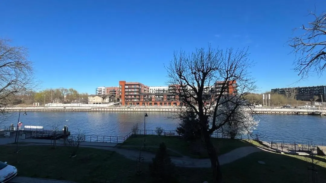 Chlebova - Riverside View Terrace, Free Parking, Gym & Kidsplay By Downtown Apartments Gdaňsk