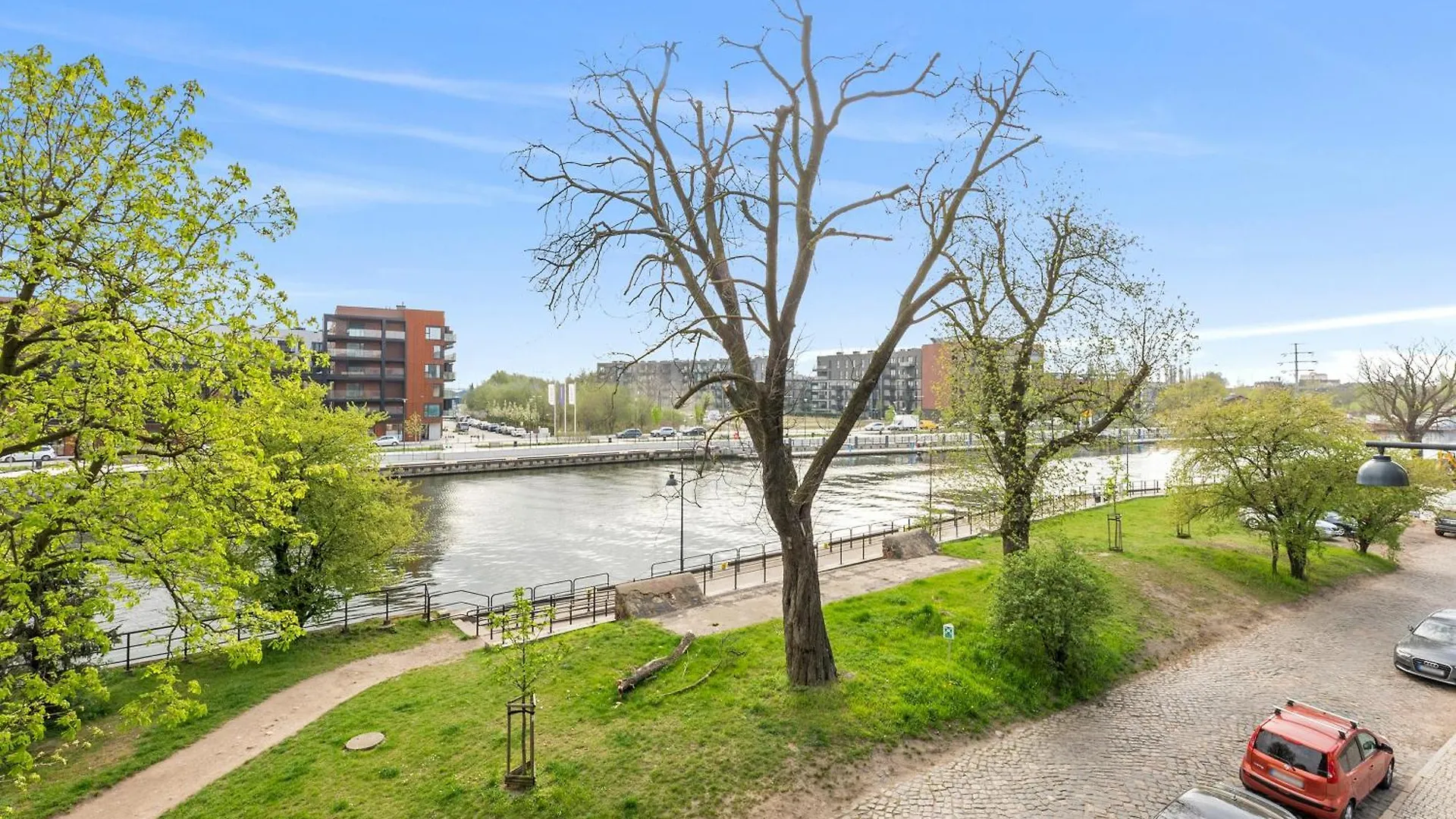 Chlebova - Riverside View Terrace, Free Parking, Gym & Kidsplay By Downtown Apartments Gdaňsk Polsko