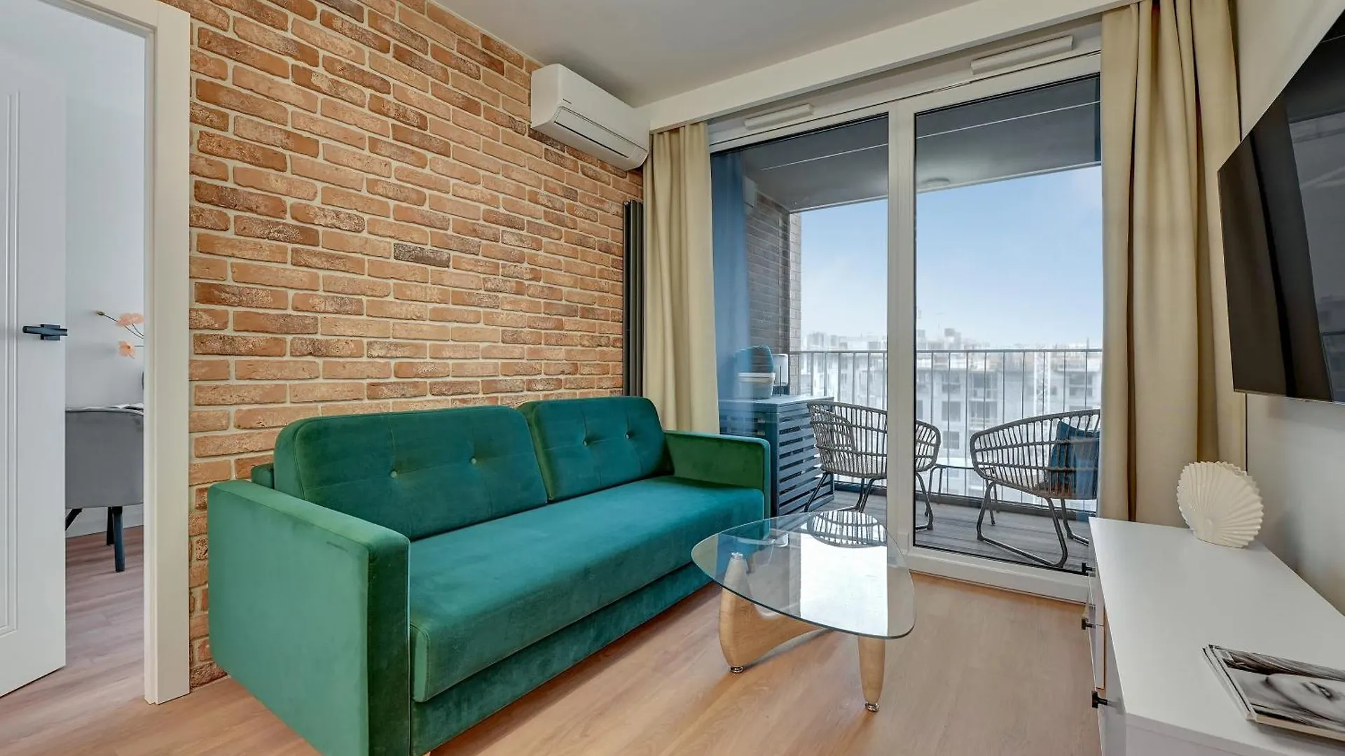 Chlebova - Riverside View Terrace, Free Parking, Gym & Kidsplay By Downtown Apartments Gdaňsk Polsko